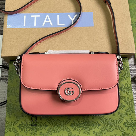 Gucci Petite GG Mini Umhängetasche 739722 Rosa