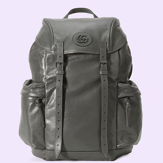 Gucci-Rucksack Mit Tonalem Doppel-G-Grau 725657