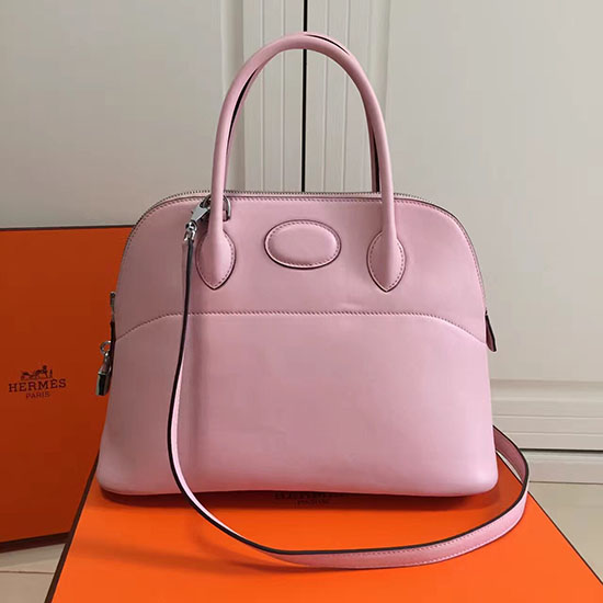 Hermes Bolide 31 Tasche Aus Rosafarbenem Swift-Leder HB3101