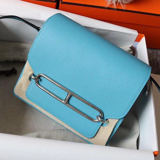 Hermes Evercolor Leder Roulis Tasche Bleu Du Nord Hr0805