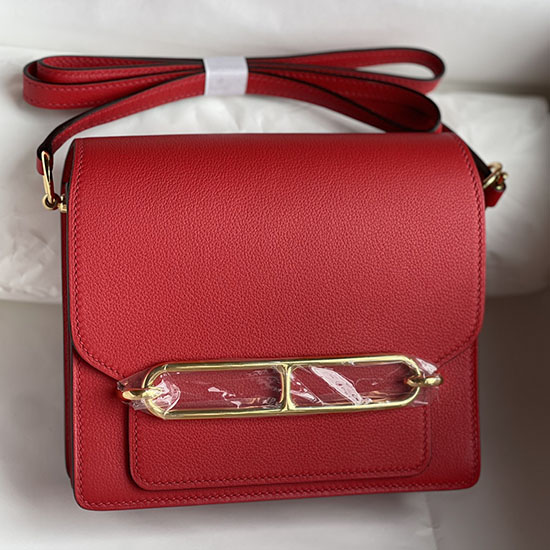 Hermes Evercolor Leder Roulis Tasche Rot Hr0805