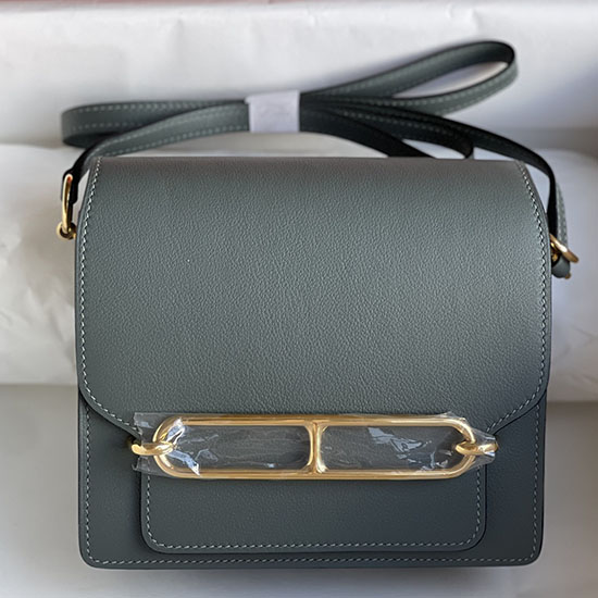 Hermes Evercolor Leder Roulis Tasche Vert Amande HR0805