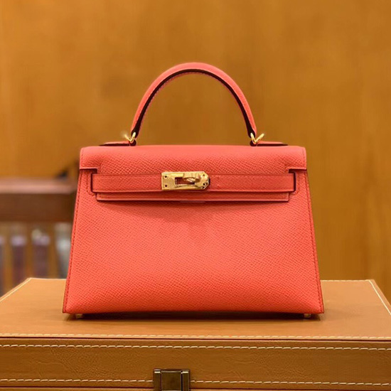 Hermes Mini Kelly II Tasche Crevette H82401