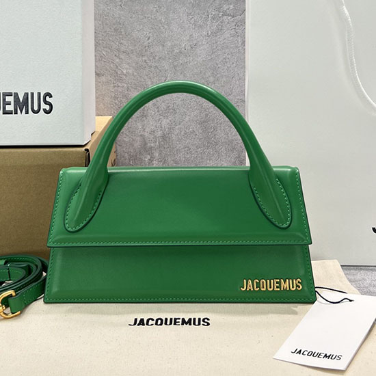 Jacquemus Kalbsleder Le Chiquito Lange Handtasche Grün J2053