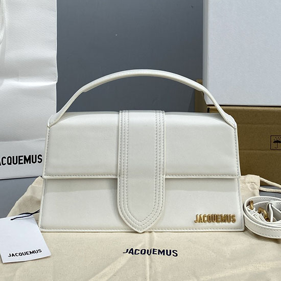 Jacquemus Le Bambino Handtasche Aus Kalbsleder Weiß Jm2056