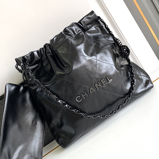 Kleine Chanel 22 Handtasche Schwarz AS3260