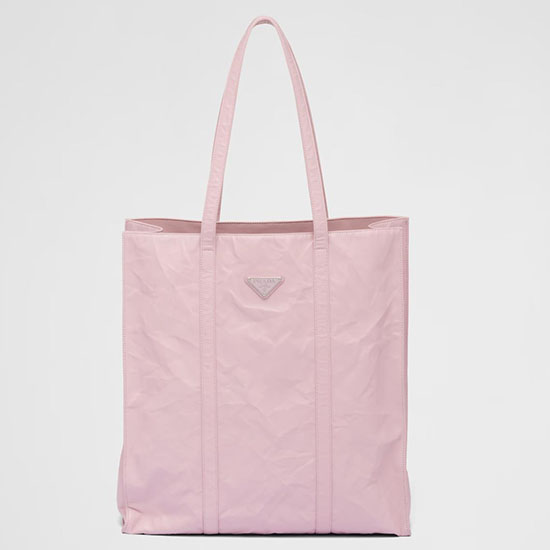 Kleine Prada-Tasche Aus Antikem Nappaleder In Rosa 1BG459