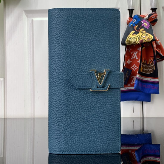 LV Vertikale Geldbörse Skyblue M81330