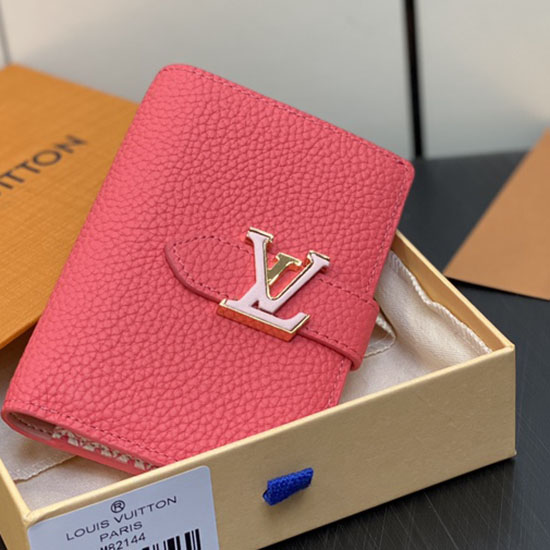 LV Vertikale Kompakte Geldbörse Rose M81561