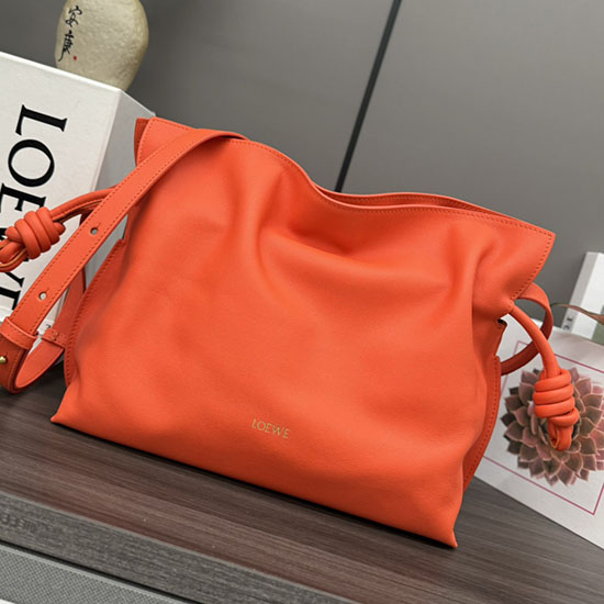 Loewe Mittelgroße Flamenco-Kupplung Orange L262386