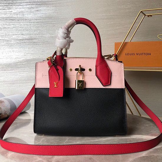 Louis Vuitton City Steamer Mini Schwarz Und Rosa M53804