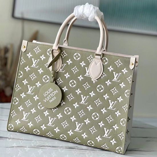 Louis Vuitton Onthego Mm Einkaufstasche Grün M46128