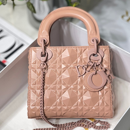 Mini-Lady-Dior-Tasche Rosa Dm6003