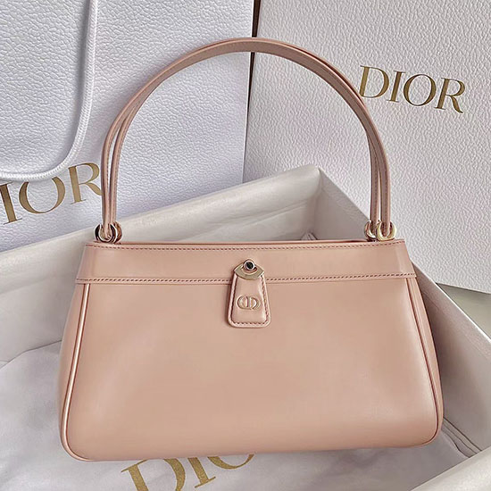 Mittlere Dior-Leder-Schlüsseltasche Rosa Dm6098