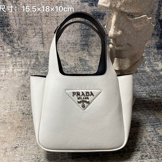 Prada Lederhandtasche Weiß1ba349