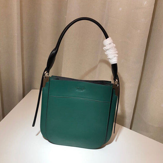 Prada Margit Leder Umhängetasche Grün 1bc076