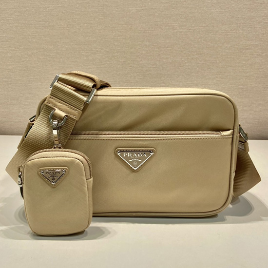 Prada Re-Nylon Umhängetasche Beige 1BC167