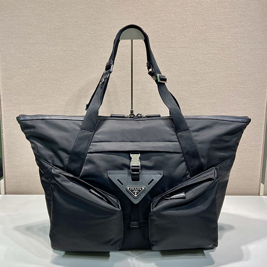 Prada Reisetasche Aus Re-Nylon Und Leder 2VC040