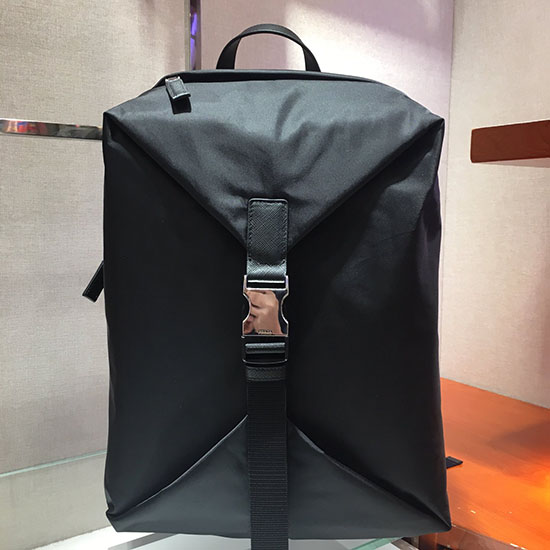 Prada Rucksack Aus Re-Nylon Und Saffiano-Leder 2vz028