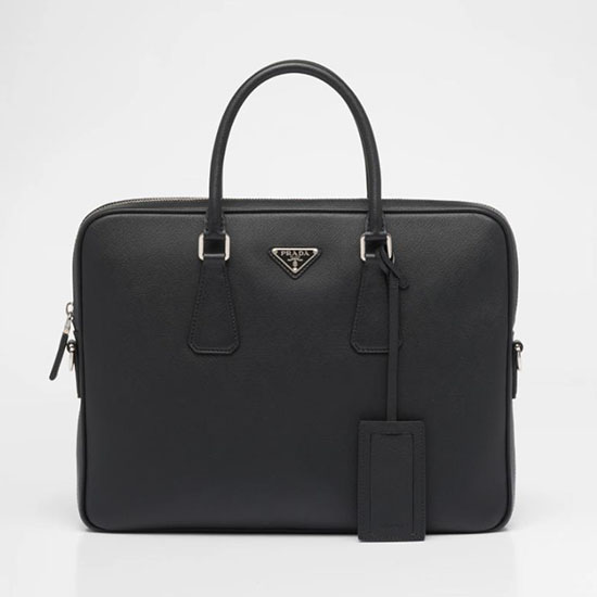 Prada Saffiano-Leder-Arbeitstasche 2ve368