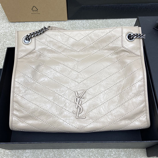 Saint Laurent Niki Mittelgroße Einkaufstasche Beige 577999