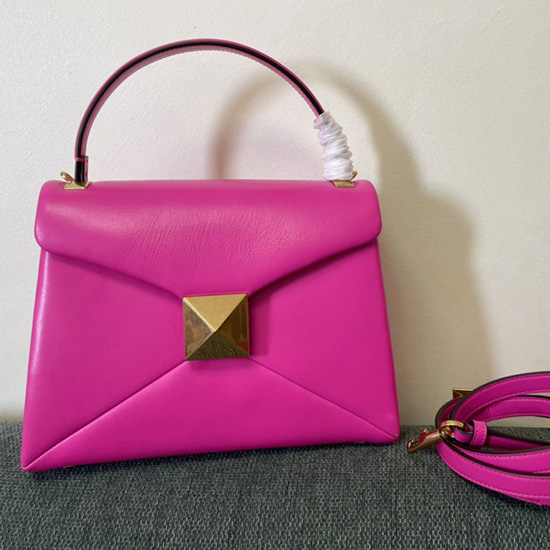 Valentino Kleine Handtasche Mit Einem Nieten Rosa V1187