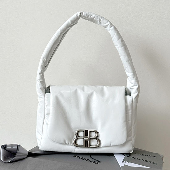 Balenciaga Monaco μικρή τσάντα Sling λευκή B787896