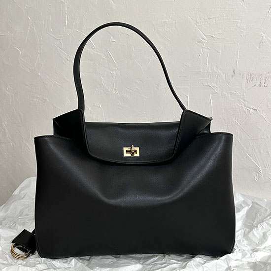 Balenciaga Rodeo μεσαία τσάντα μαύρη B789772