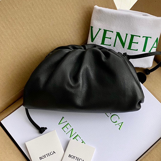 Bottega Veneta μικρό το πουγκί μαύρο B585852