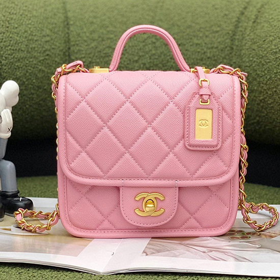 Chanel 22k Mini Flap Bag ροζ As3652