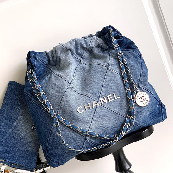 Chanel Denim 22 μικρή τσάντα As3260