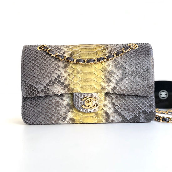 Chanel Snake δερμάτινη τσάντα ώμου Cf03114