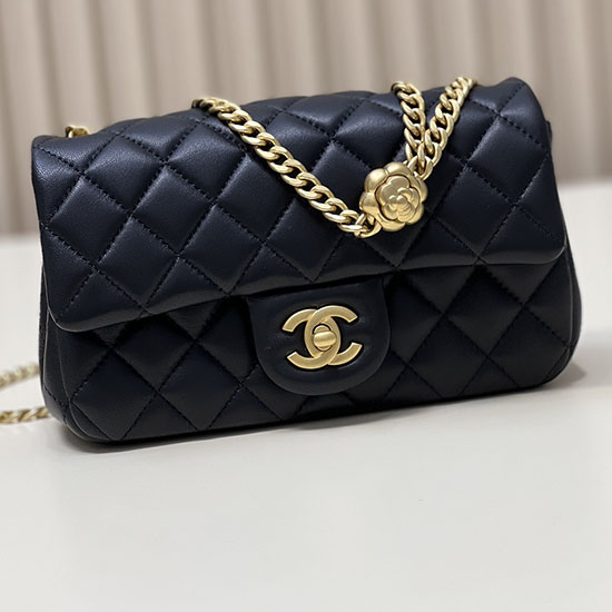 Chanel μικρό Flap Bag μαύρο As4041