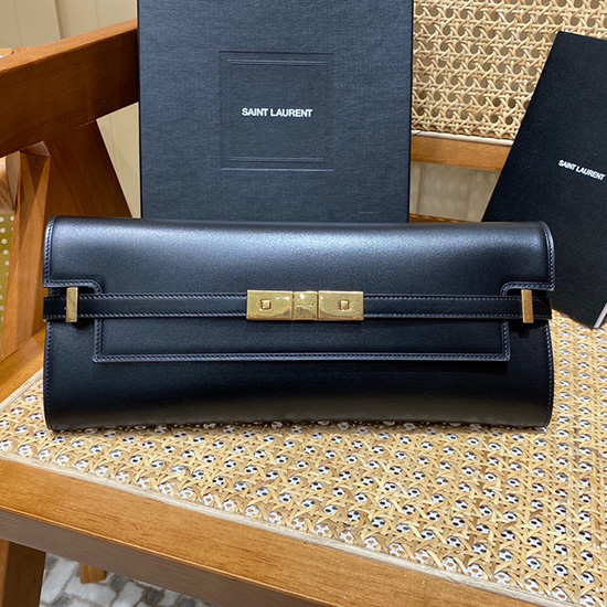 Clutch Saint Laurent Manhattan μαύρο 695949