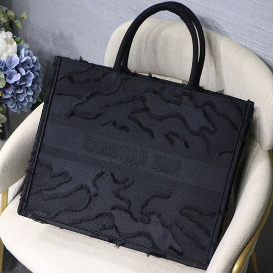 Dior κεντημένο καμβά βιβλίο Tote Md12874