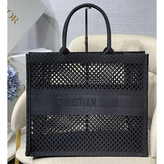 Dior κεντητό καμβά βιβλίο Tote M128667