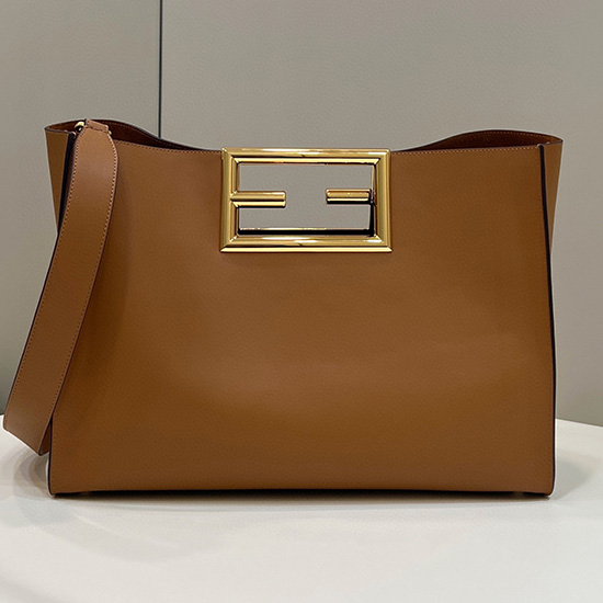 Fendi Way Tote Bag καφέ F8506