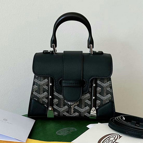 Goyard Saigon κατασκευή Nano τσάντα μαύρη G6013