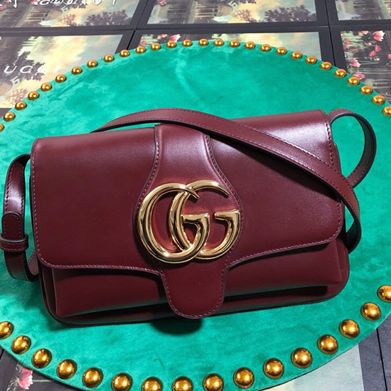 Gucci Arli μικρό τσαντάκι ώμου μπορντό 550129