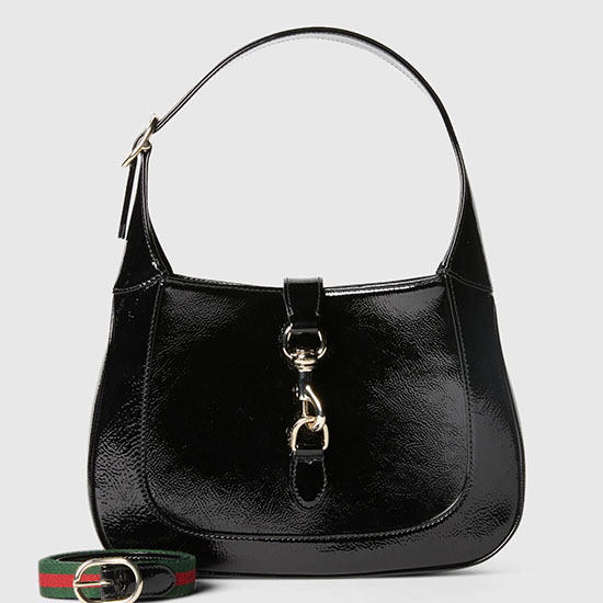 Gucci Jackie μικρή τσάντα ώμου μαύρη 782849