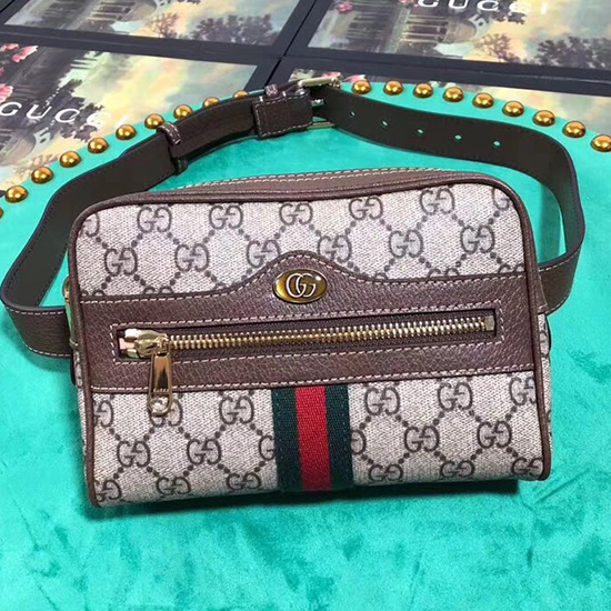 Gucci Ophidia Gg Supreme μικρή τσάντα ζώνης 517076