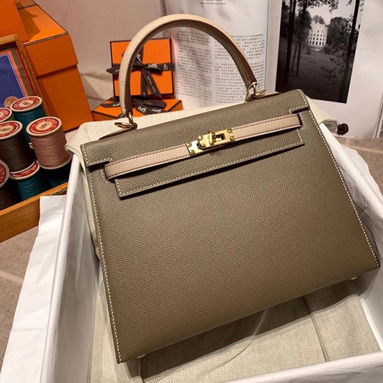 Hermes Epsom δερμάτινη τσάντα Kelly Hk25286