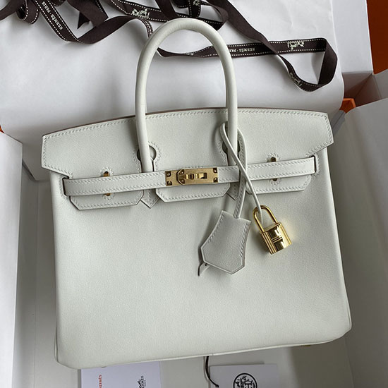 Hermes Swift δερμάτινη τσάντα Birkin Beton Hb30192