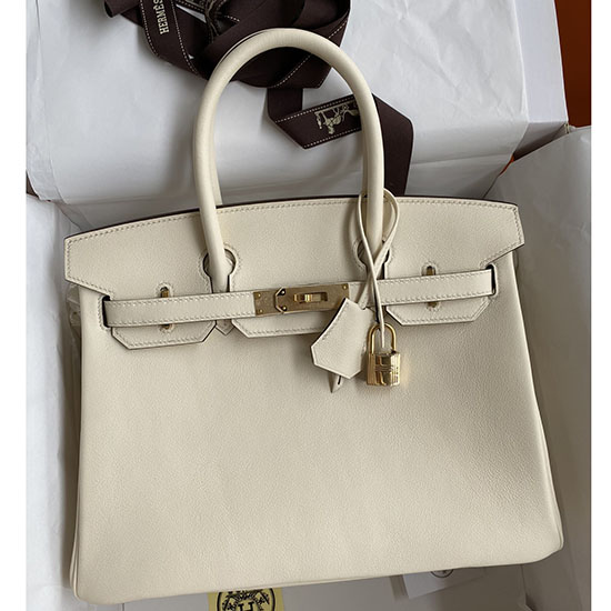 Hermes Swift δερμάτινη τσάντα Birkin Nata Hb30192