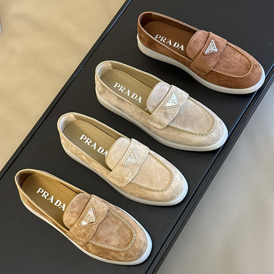 Loafers από σουέτ Prada Snp080601