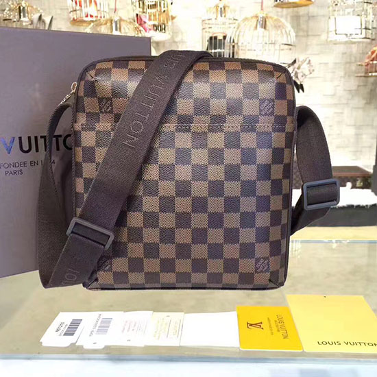 Louis Vuitton Damier Ebene καμβά μπομπούρ τσάντα N41135