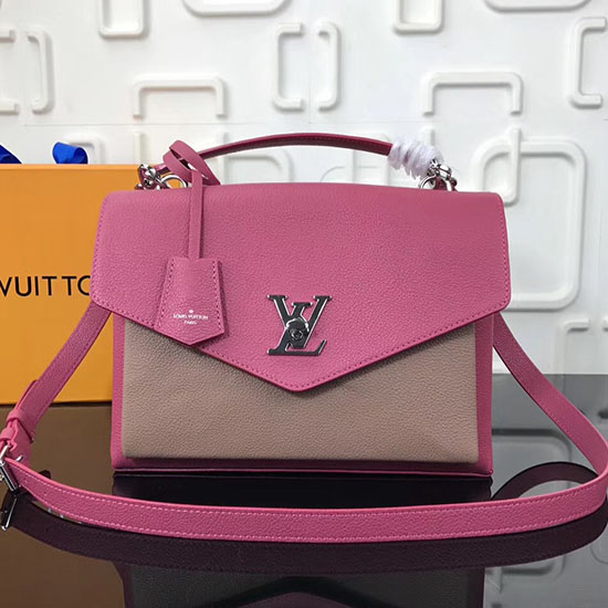 Louis Vuitton απαλό δέρμα μοσχαριού My Lockme Rose Pink M54878