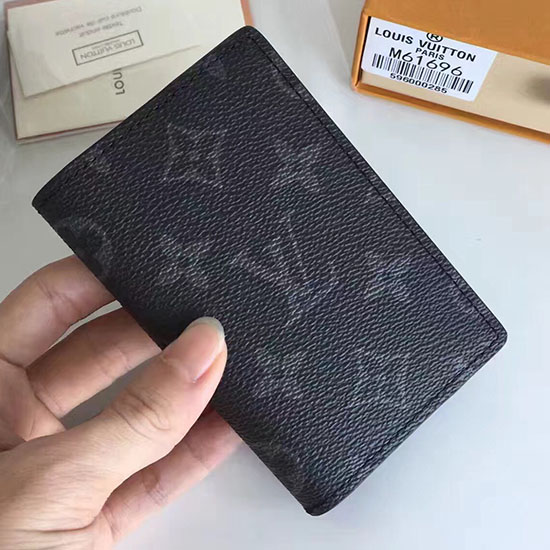 Louis Vuitton μονόγραμμα Eclipse Canvas Organizer τσέπης M61696