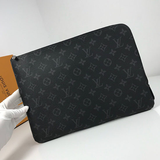 Louis Vuitton μονόγραμμα έκλειψη καμβάς Etui Voyage Gm M43442