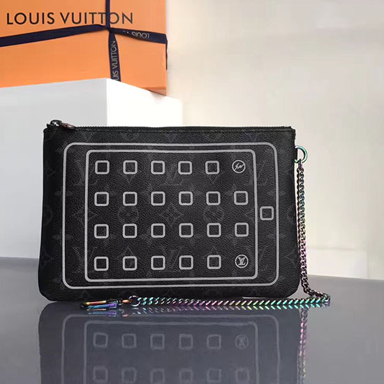 Louis Vuitton μονόγραμμα έκλειψη καμβάς θήκη για Ipad M64449